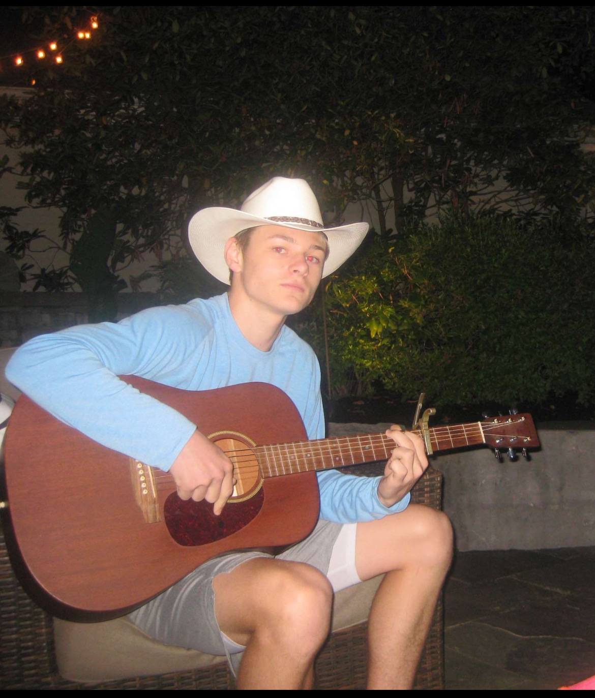 Photo of Pastor playing guitar